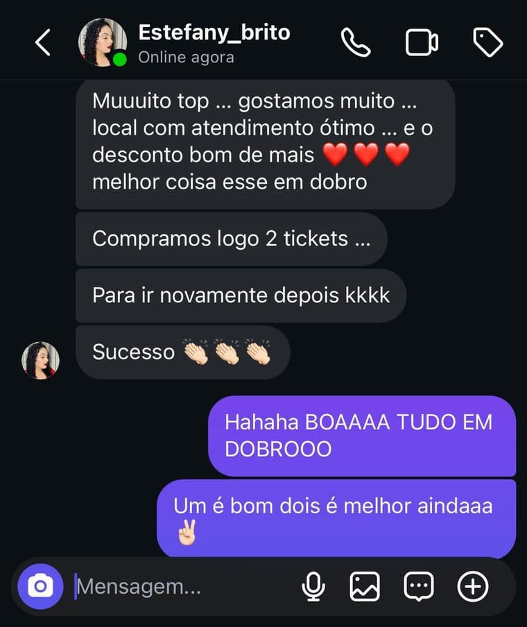 Depoimento de Estefany Brito — BH em Dobro